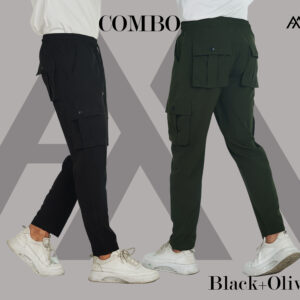 Max Premium Cargo Trouser for Men – Olive & Black