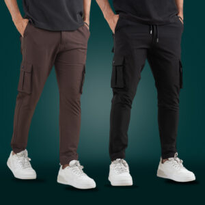 MX-101 Max premium Cargo Trouser-Black & Coffe