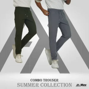 MX-104 Max Premium Solid Trouser For Men– Olive & Anther