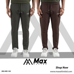 MX-102 Max Premium Trouser For Men-Olive& Coffe
