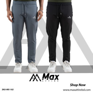 MX-102 Max Premium Trouser For Men-Black & Anther