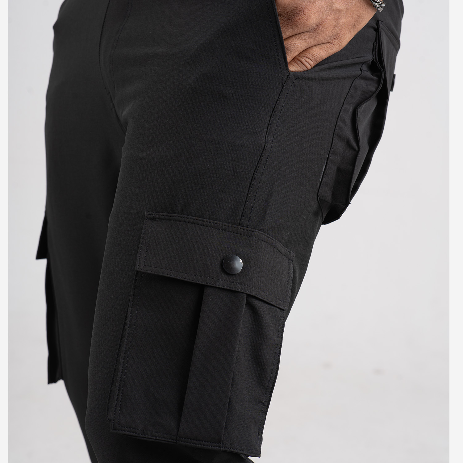 MX-101 Max premium Dughi Cargo Trouser-Black - Image 3