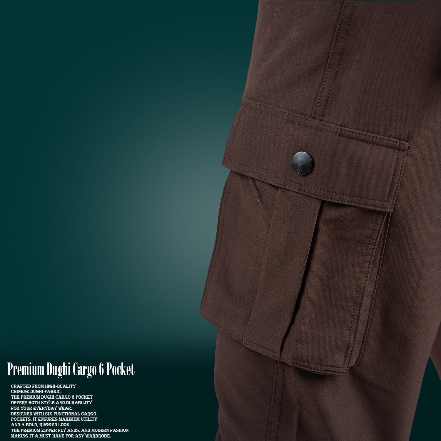 MX-101 Max premium Dughi Cargo Trouser-Coffe - Image 2