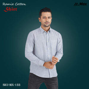 MX-133 Mens Premium Shirt for Men-Blue Striped