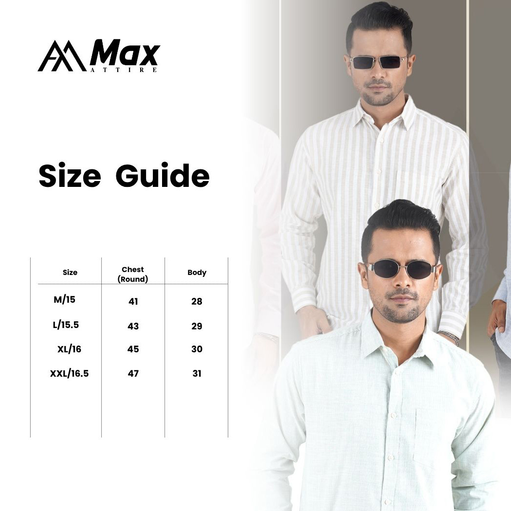 MX-133 Premium Shirt for Men-Green Striped - Image 4